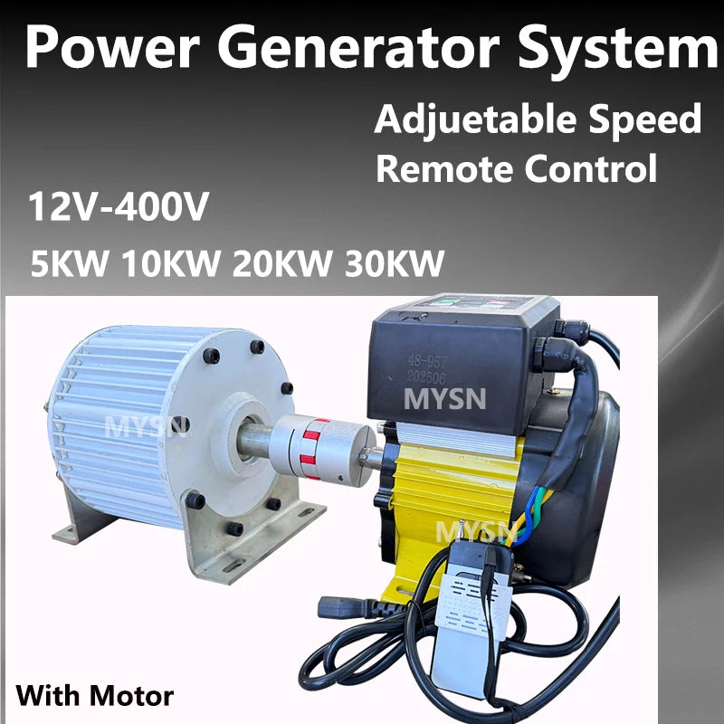 Free Energy 20KW 30KW Generator Set 220v 380v Permanent Magnet Generator 3 Phase AC Alternator Magnetic Dynamo Brushless PMG