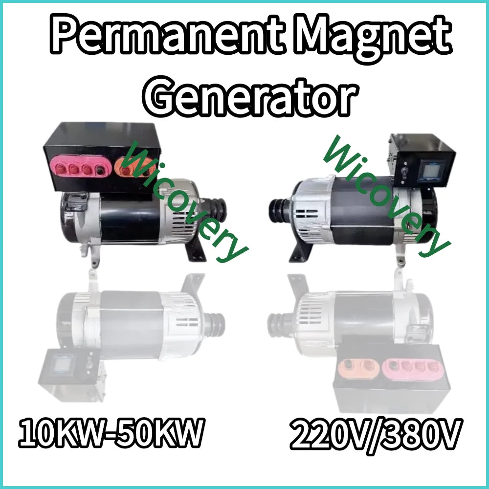 30000W 50000W 220V 380V permanent magnet generator 50Hz high-efficiency three-phase AC generator equipped with voltage regulator