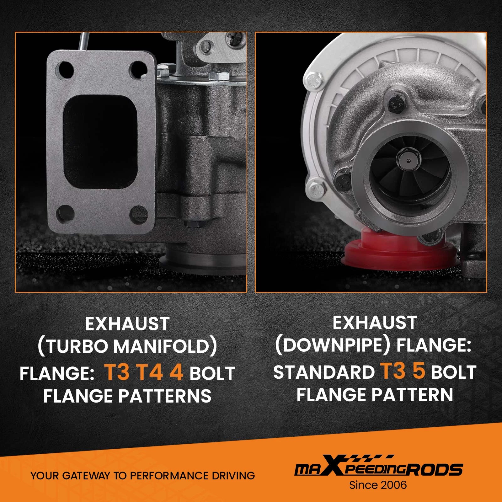 GT30 T04E Turbine Turbocharger For 1.5L to 2.5L any 4/6 cylinder engine T3 T4 4 bolt Flange Floating Bearing External Wastegate