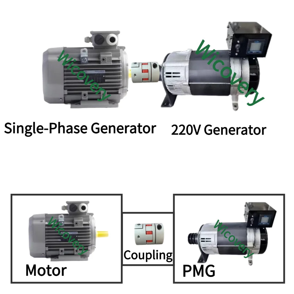 30000W 50000W 220V 380V permanent magnet generator 50Hz high-efficiency three-phase AC generator equipped with voltage regulator