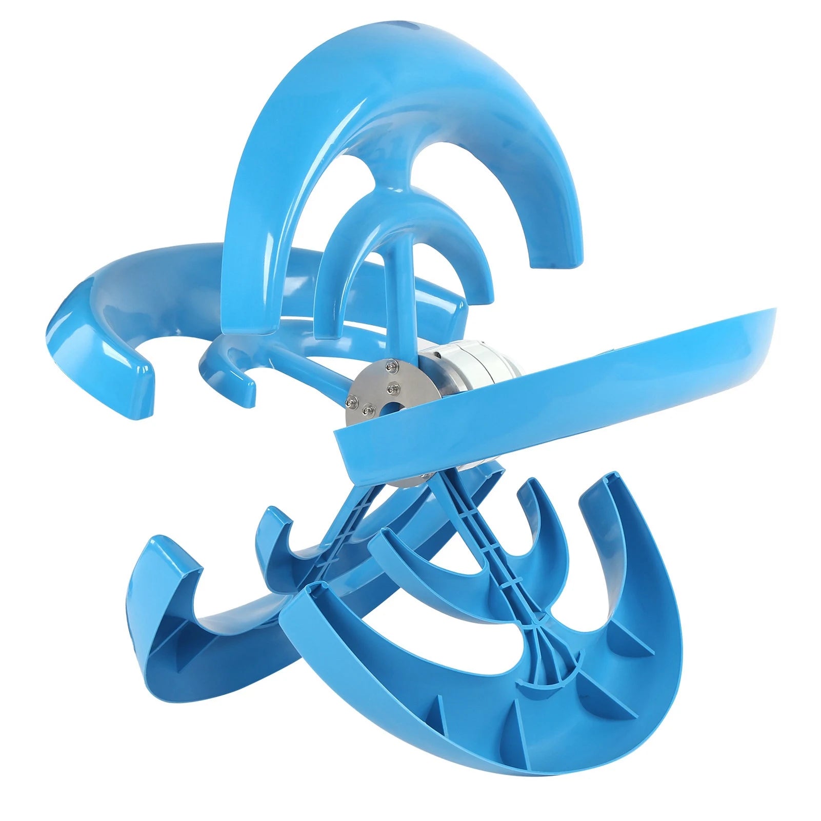 1200W Wind Turbine Kit Double Layer 5‑Blades Wind Energy Generator for Charging Blue Industrial Accessory Wind Power Generator