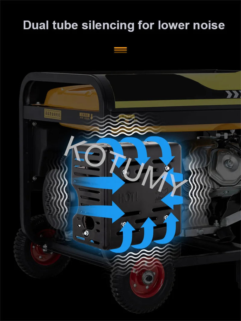 High Power Household Gasoline Generator Used For Flood Control And Disaster Relief With Manual/Electric Start Generator Set 220V