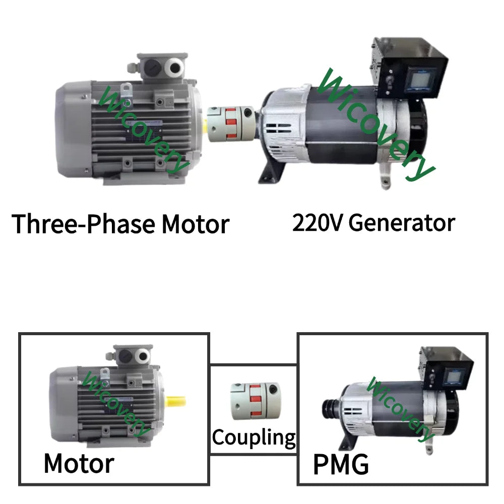 30000W 50000W 220V 380V permanent magnet generator 50Hz high-efficiency three-phase AC generator equipped with voltage regulator