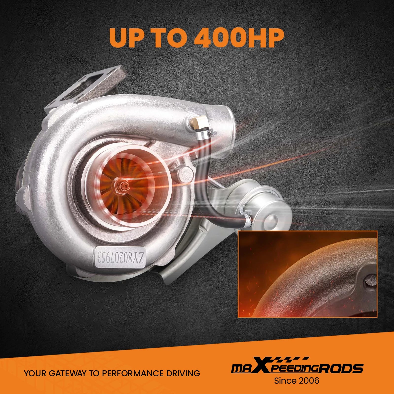 GT30 T04E Turbine Turbocharger For 1.5L to 2.5L any 4/6 cylinder engine T3 T4 4 bolt Flange Floating Bearing External Wastegate