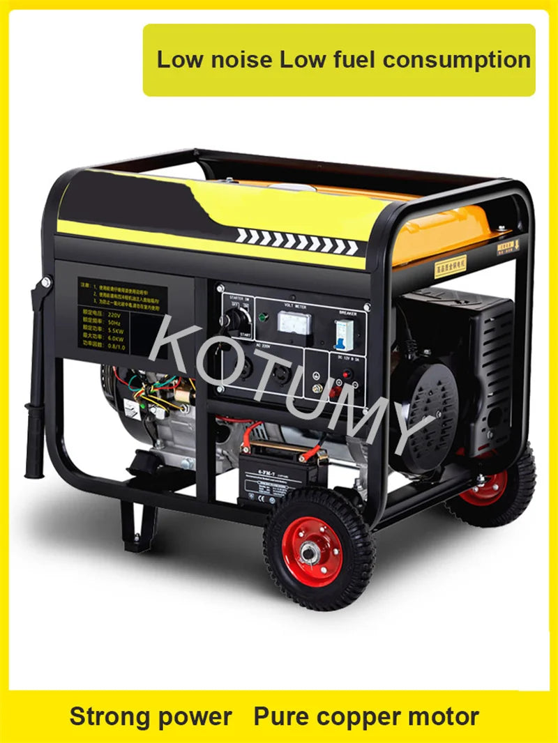 High Power Household Gasoline Generator Used For Flood Control And Disaster Relief With Manual/Electric Start Generator Set 220V