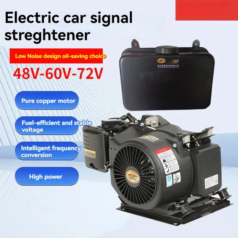 Intelligent variable frequency electric vehicle Automaticgasoline generatorrange extender generator 48v60v72v electric tricycl