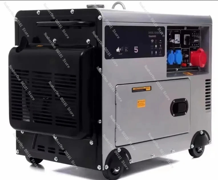 Small household diesel generator 5KW 15KW all-copper alternator single-phase 110V 220V 60Hz 50Hz frequency silent type