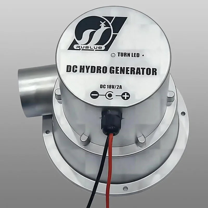 Hydraulic Generator 18V Water Flow Turbine Type Outdoor Household Small Hydroelectric Generator DC Permanent Magnet Brushless