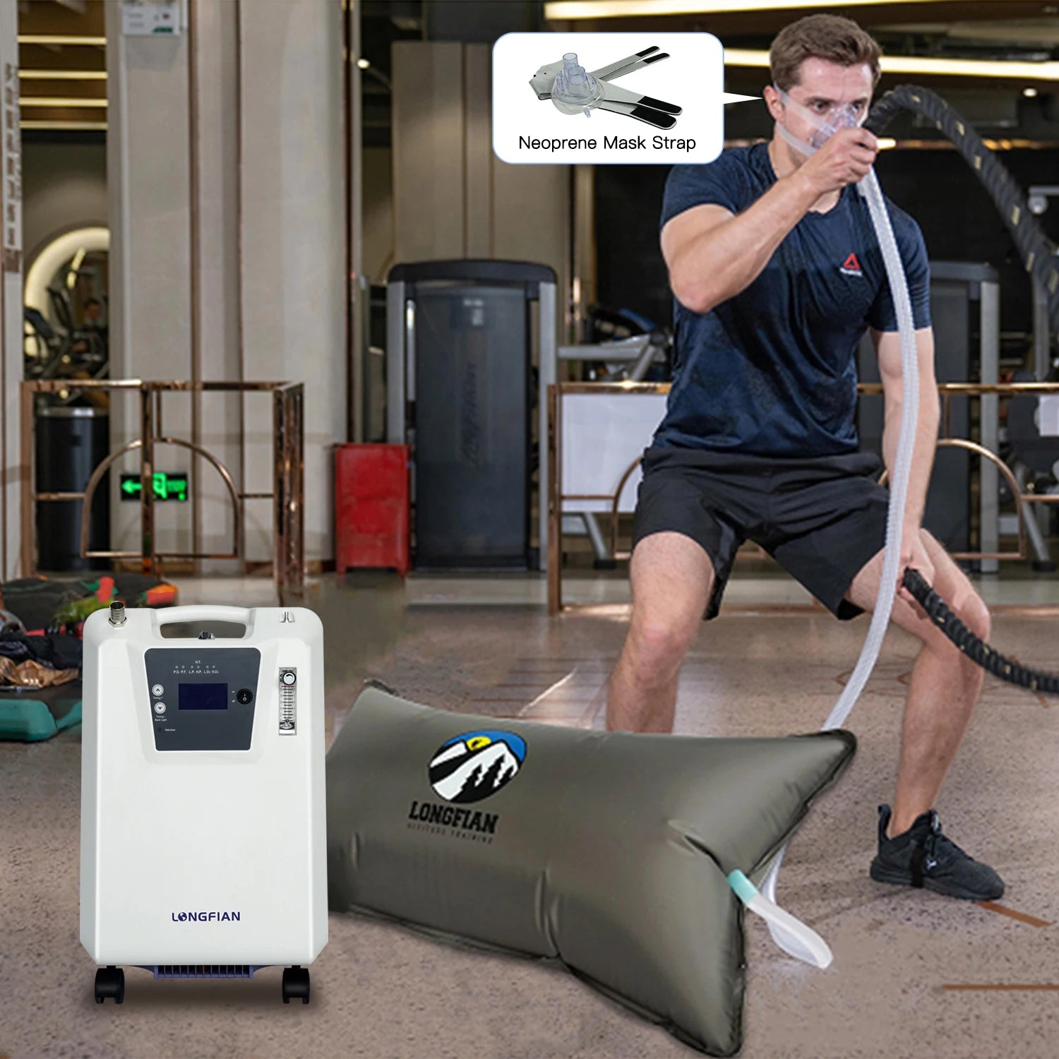 Hypoxic Generator with Low Concentration Equipped with Both Hypoxic and Oxyge Outlets to Cater to Diverse User Needs