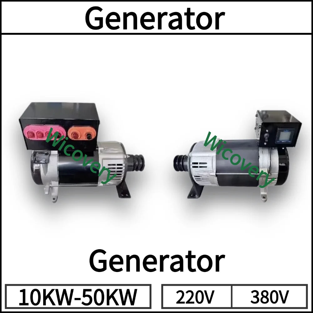30000W 50000W 220V 380V permanent magnet generator 50Hz high-efficiency three-phase AC generator equipped with voltage regulator