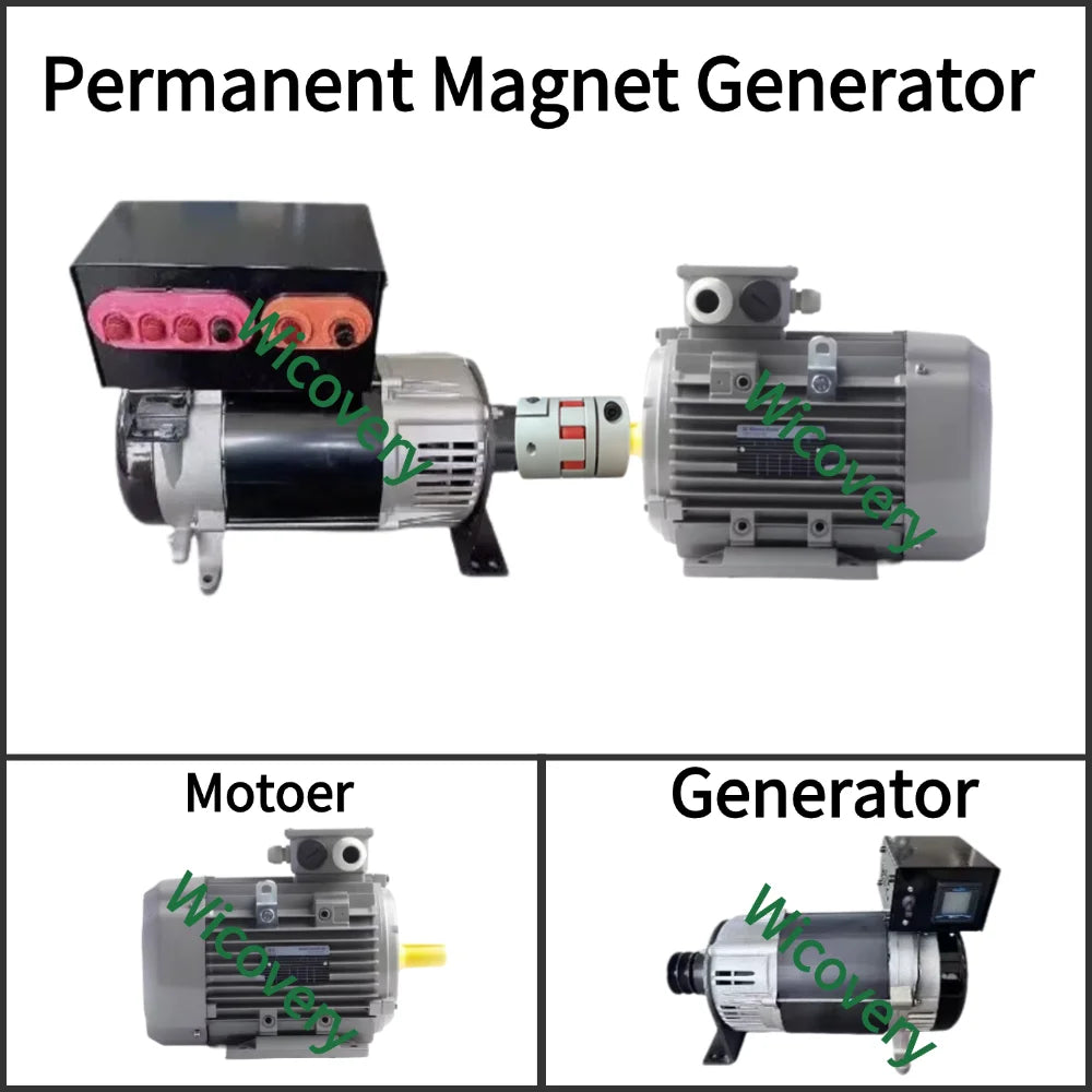 30000W 50000W 220V 380V permanent magnet generator 50Hz high-efficiency three-phase AC generator equipped with voltage regulator
